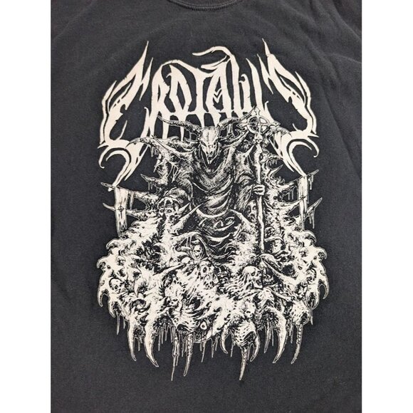 Crotalus black men's size large graphic t shirt 100% cotton V4 - Picture 2 of 6